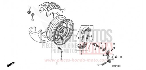 REAR WHEEL NPS506 de 2006